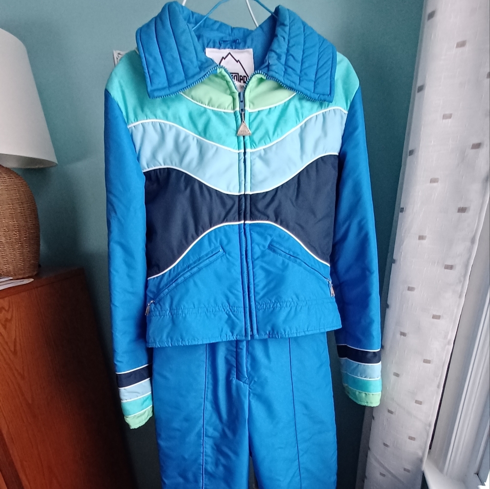 EUC Vintage Snuggler 2 Piece Ski Suit - Women's Size 12/Large